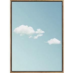 SIGNWIN Framed Canvas Wall Art Blue Gradient Sky...