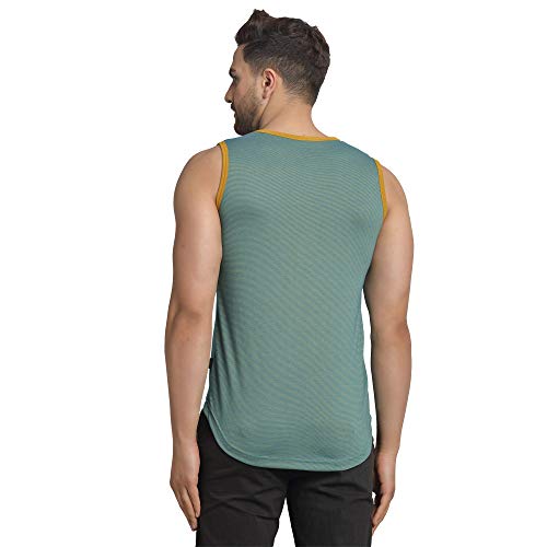 Image of RIGO Men's Striped Slim Fit Vest (SD01211054 Green
