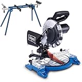 Scheppach HM210L Cross-Cut Mitre Saw + UMF1550 Universal Tool Stand | 210mm Blade | 1500W | 45° Bevel 120mm Cross Cut | Workshop Ready | TCT Blade 24T for Wood & DIY