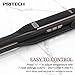 PRITECH Pencil Flat Iron Small Flat Iron for Short Hair -1/2 Inch Hair Straightener with LCD Temperature Control Dual Voltage Auto Shut Off Black and Gold