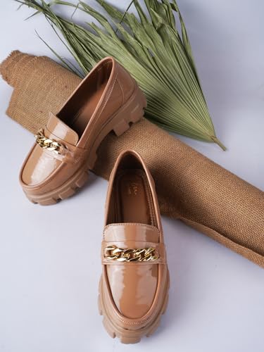 Image of JM LOOKS Women Fashion Loafers Stylish Casual Platform Shoes Fancy Solid Comfortable Sole for Womens & Girls