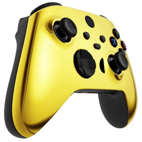 Image of MODDEDZONE Custom Wireless UNMODDED Controller for Xbox One S /X and PC with Exclusive and Unique Designs - The Perfect Gaming Gift for Enthusiasts, Expertly Crafted in the USA Chrome Gold