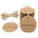 Thank You for Celebrating with Us, Paper Gift Tag, 100 PCS Kraft Tags with 100 Feet String for Wedding, Baby Shower, Party Favor (Brown)