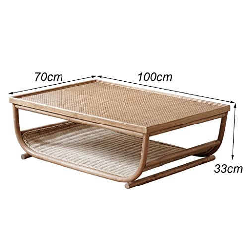 Guinjo Japanese Low Table, Bamboo Tatami Coffee Table, Classic And Chic Floor Tea Table, Bay Window Living Room Study Table, #TOP2