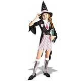 Rubie's Costume Co Girls Charm School Witch Child Costume Black/pink Medium