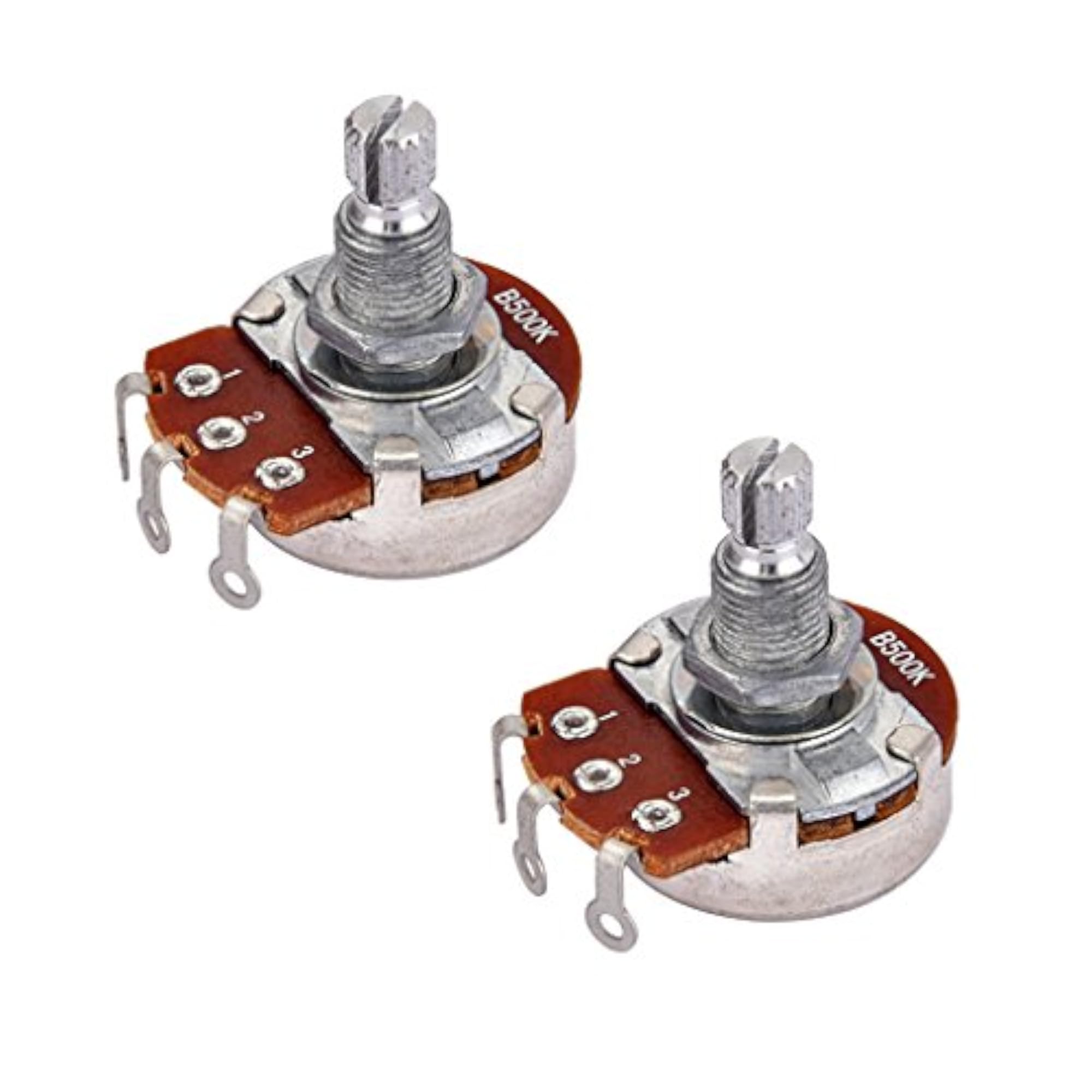 Copper Audio Potentiometer Tone Pots for Electric Guitars, 2 Pieces