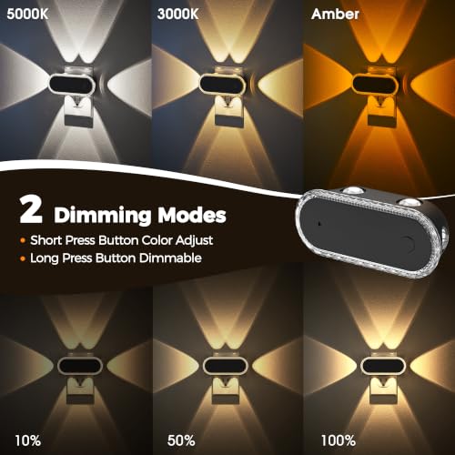 Image of Briignite Night Light Plug into Wall, 3CCT Projector Night Light 4 Pack | Stepless Dimmable Night Light, Dusk to Dawn Sensor Nightlight, Rotatable Plug for Bathroom Bedroom Gaming Room Decor Gift