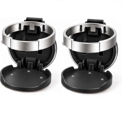 Faux Leather Fold Flat Cup Holders, 2 Pack