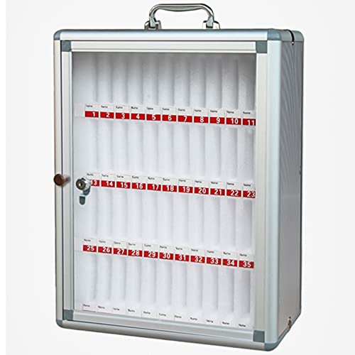 ExpressLeopard 12/24/36/48/60 Slots - Cell Phones Storage Cabinet, for School, Office - Durable and Stylish, Aluminum Alloy Cell Phones Holder Storage Box (Size : 48)