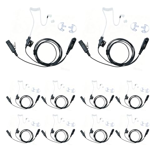 Auriculares tubo acústico walkie talkie Motorola XPR3500 XPR3300 PTT 10u