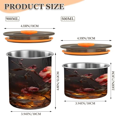 Recipiente Hermético de Acero Inoxidable para Café 900ml miniatura 2
