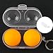 Hard Table Tennis Ball Protector Case for 2 Balls Shatterproof Clear View Compact Size Easy Carry Hook for Keys Or Bags Travel Friendly Pingpong Case