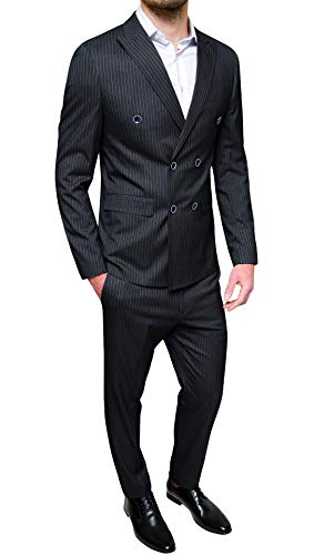 Robe élégante pour homme Evoga avec double pantalon noir taille 46