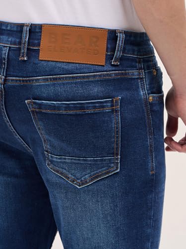 Image of THE BEAR HOUSE Men's Cotton Skinny Fit Jeans