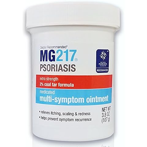 MG217 Psoriasis Treatment, Medicated Conditioning 2% Coal Tar Multi-Symptom Ointment, 3.8 Ounce Cover