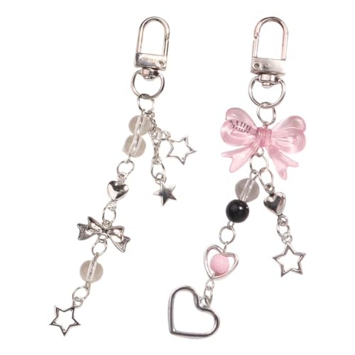 OHREN 2 pezzi ciondoli estetici Y2K,portachiavi,charm,accessori per cellulare e telefono,ciondolo