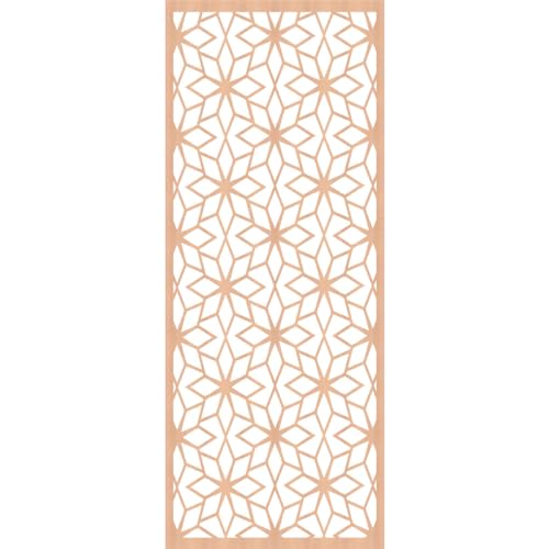 Image of Lake Decorative Pierced Fretwork Wood Wall Panels, 27 3 /8 inchW x 69 3 /8 inchH x 1 /4 inchT, Alder