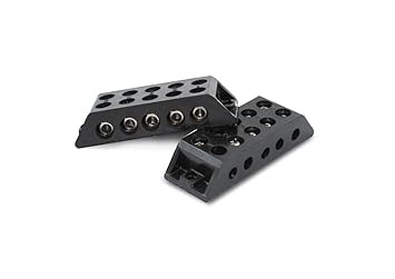 Globomotive Control Panel 30A 5 Way Bakelite Connector Strip Double Row Barrier Black Terminal (Pack of 2)