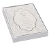 C.R. Gibson 10 Count Boxed Sympathy Acknowledgement Cards, Includes Coordinating Envelopes, Cards Measure 5.5" x 4" - Gold Floral