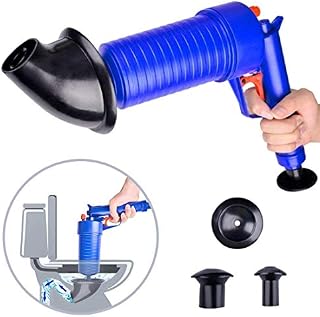 Alotm Toilet Plunger, Air Power Drain Strainers Blaster Gun High Pressure Drain Plunger