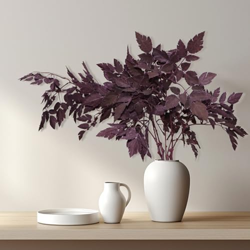 Tallos de cimicifuga artificial decorativos con hojas de seda premium de 50 cm 8