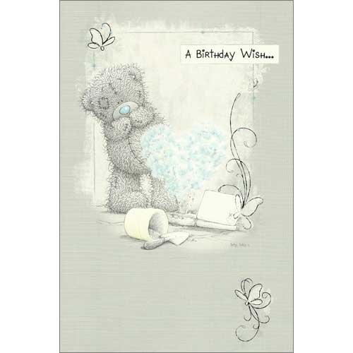 A Birthday Wish Me to You Bear Card