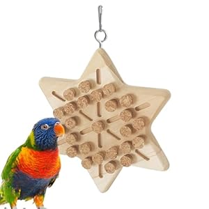 EviKoo Bird Cork Toys, Parrot Cage Accessories, Parrot Chewing Cork Toy, Cork Treasure Hunt Games For Hiding Treat, Parrot Toy For Small And Medium Bird Teeth Cleaning Cork Treasure Hunt Games