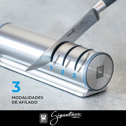 Miniatura 3 de BRA Signature | Afilador de cuchillos, Acero inox 18/10