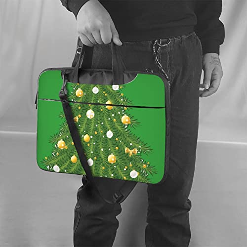 Maletín para laptop con diseño de árbol verde, unisex miniatura 2