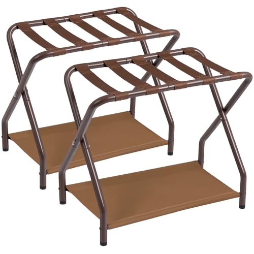 AMHANCIBLE Luggage Rack, Set of 2,...