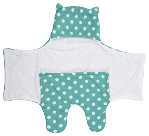 Image of New Born Multi-Purpose Baby Boy's and Baby Girl's Blanket and Sleeping Bag (Blue Sea Green, 0-6 Months)