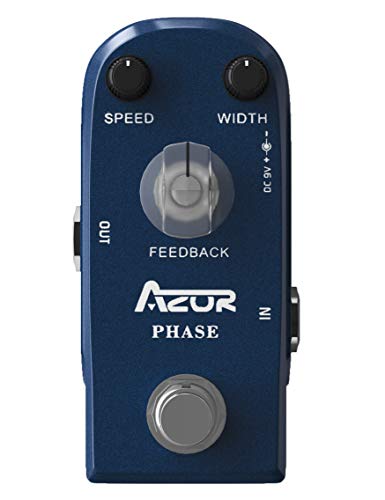 AZOR Pédale d’effet de guitare analogique Phaser – Mini pédale pour guitare électrique True Bypass - Les Beatles, Paul McCartney, John Lennon, RIngo Starr, George Harrison AZOR Pédale d'effet de guitare analogique Phaser - Mini pédale pour guitare électrique True Bypass – Image 4