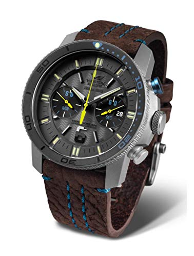 Preisvergleich Produktbild Vostok Europe Titan Herren-Chronograph Ekranoplan 6S21-546H514