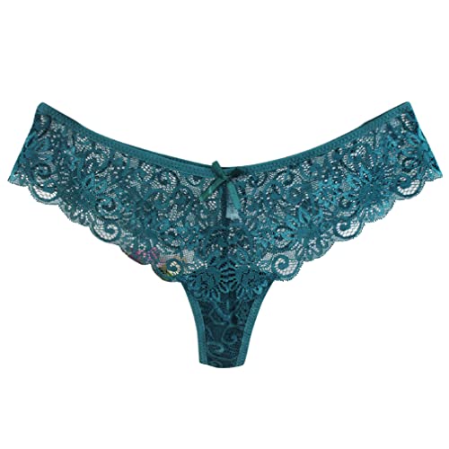 The Crafty Owl Women's Lace Panties Teal, Small