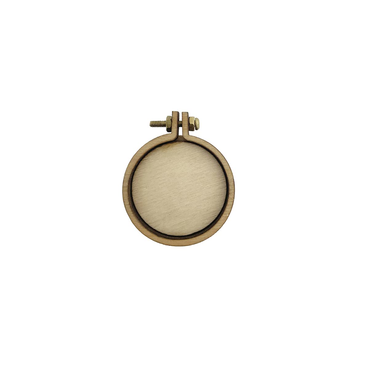 EmbroideryMaterial Tiny Round Circle Wooden Mini Embroidery Hoop Frame for Cross Stitch Embroidery DIY Jewellery Pendant Making (3 cm, 1 Piece)-image-4
