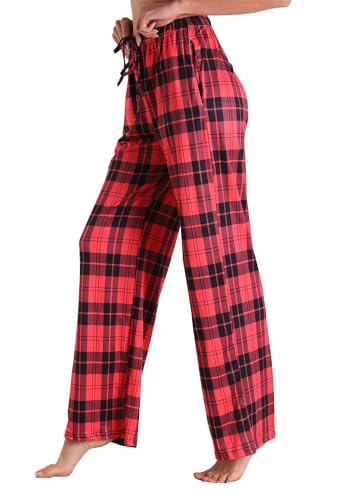 Image of X-Image Women Comfy Casual Pajama Pants with Pockets & Drawstring