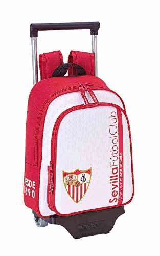 Preisvergleich Produktbild Schulrucksack Sevilla F.C. - Offiziell - mit Trolley Safta