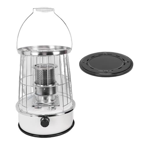 Ymiko Portable Kerosene Heater, 12000BTU Non Electric Indoor Outdoor Heater with Anti Tip Protection, for Camping Basements Garages Family Rooms