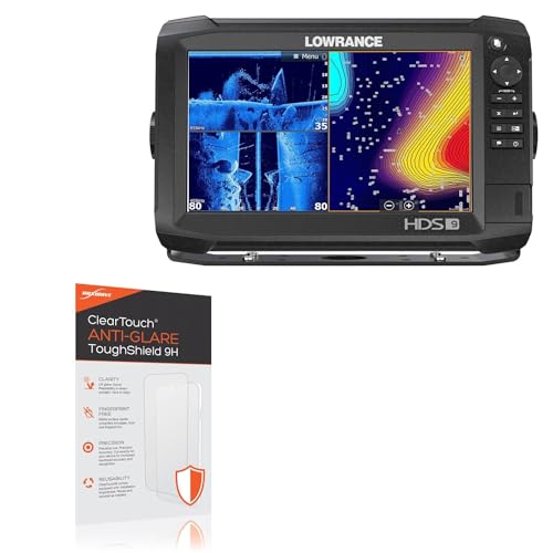 BoxWave Screen Protector Compatible With Lowrance HDS Carbon 9 - ClearTouch Anti-Glare ToughShield 9H (2-Pack), Anti-Glare 9H Tough Flexible Film Screen Protector