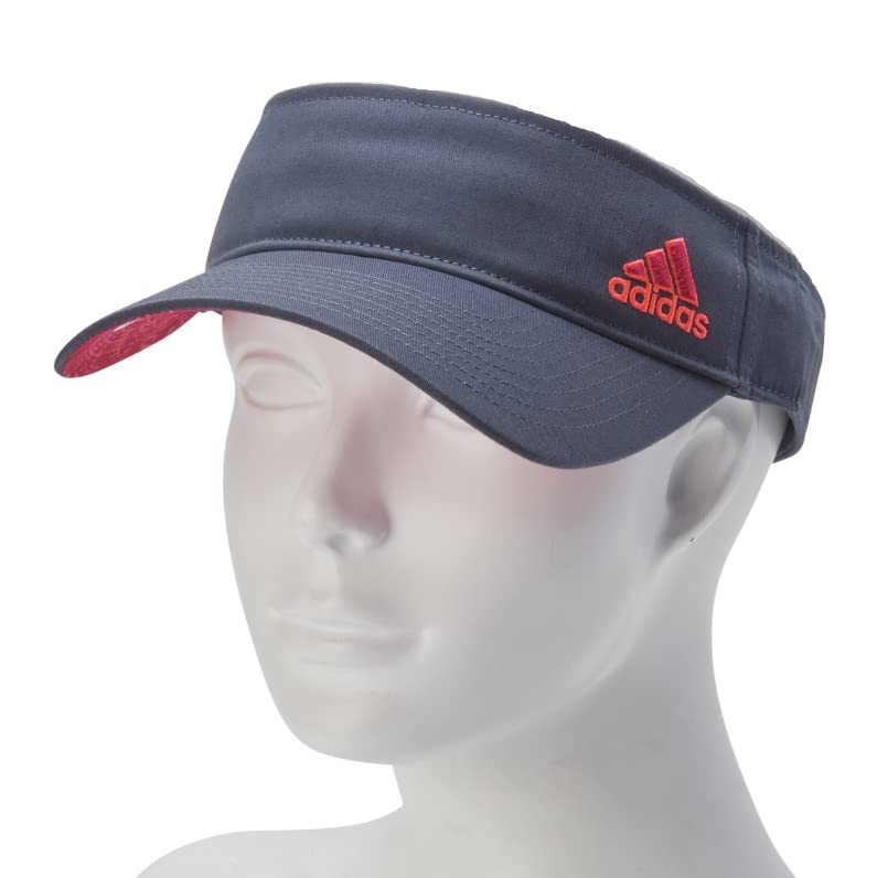 adidas-Womens-Aeroready-C-Squad-Visor-Adjustable-Strap-Deepest-GreyRed