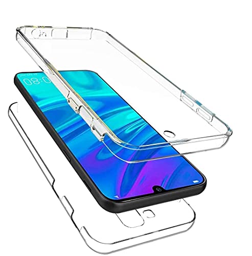 Le petit Français® Coque Compatible avec Huawei Y5 2019 Transparente Double Protection Antichoc Avant Silicone et arrière très Fine complète 360 y5 Cover Case Slim intégrale ° Y 5 Case Cover