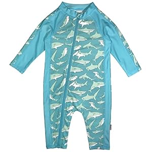 SwimZip Boys’ Long-Sleeve UPF 50+ Swimsuit for Baby, Toddler, & Little Boys