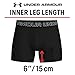 Under Armour Herren Tech Performance Boxershorts im 3er-Pack, 15 cm Beinlänge – atmungsaktiv, feuchtigkeitsableitend, weiches Tragegefühl, ganztägiger Komfort, Schwarz/Blau/Grau, L