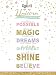 wallsthatspeak Girl's Room Unicorn Magic Life Lessons - Unframed Rainbow Sparkle 12x16 Inch Wall Decor Art Print Poster