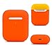 Produktbild DamonLight Protective Silicone case Compatible with Airpods 1 & 2 (LED an der Frontseite Sichtbar) Charging case Replacement for Airpods(Orange)