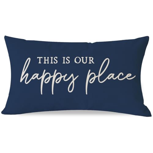 PANDICORN This is Our Happy Place Pillow Covers 12x20 Inch