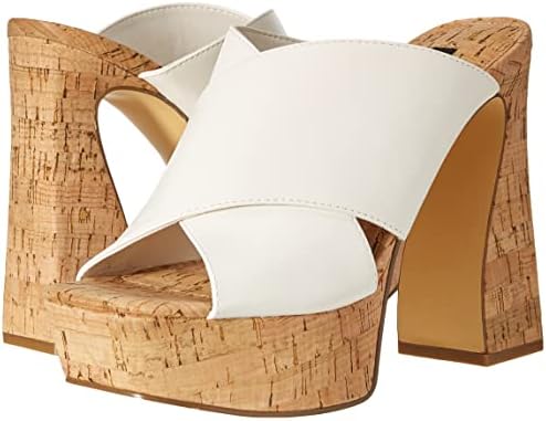 Nine West Women's Girlz Heeled Sandal, White 141, 10 | Image 6