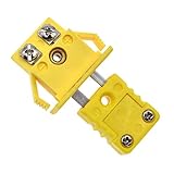 Yellow K-Type Thermocouple Wire Connector Mini Plug Male/Female Wire Circuits Connector for Panel...