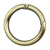 karabiner messing  2 Taschenringe 35 mm gold gebürstet