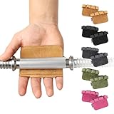 SUJAYU Leather Weight Lifting Gloves, Lifting Grips Weightlifting Gloves for Men Women, Weight Glove Gym Glove for Weightlifting Deadlift Exercise Pull-up (Brown)